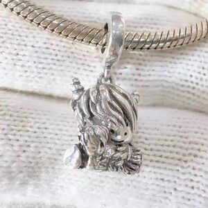 Highland Cow Charm S925 Silver Charm For Pandora Bracelet